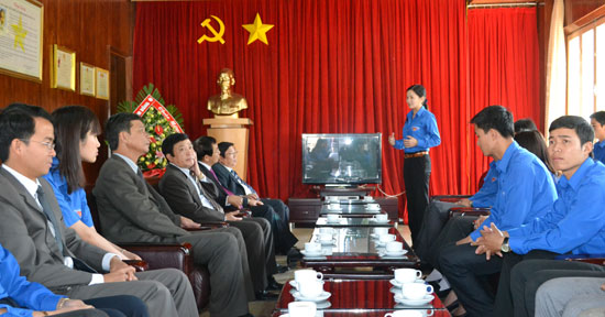 Bí thư Tỉnh uỷ thăm và chúc mừng Tỉnh Đoàn nhân dịp 82 năm ngày thành lập Đoàn TNCS Hồ Chí Minh