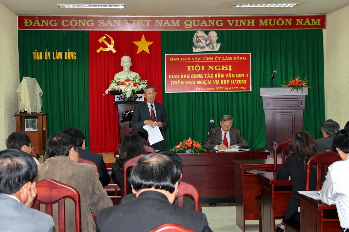Hội nghị giao ban công tác dân vận quý I năm 2013
