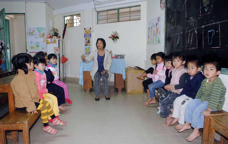 Một lớp học tình thương tại Nhà thờ DonBosco