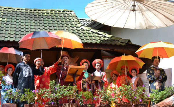 Nghệ nhân Võ Văn Quân trong Lễ vinh danh