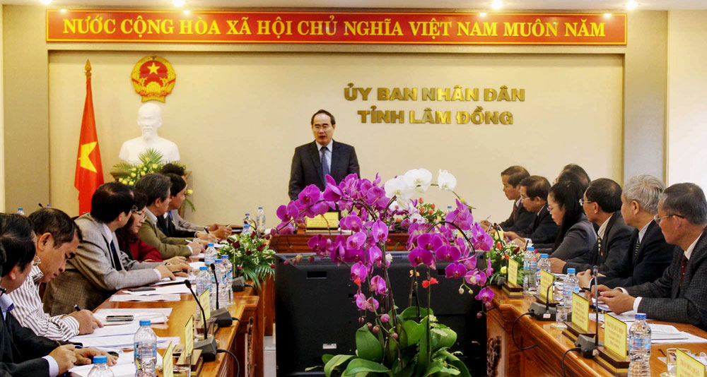 Phó Thủ tướng Nguyễn Thiện Nhân làm việc với Lâm Đồng