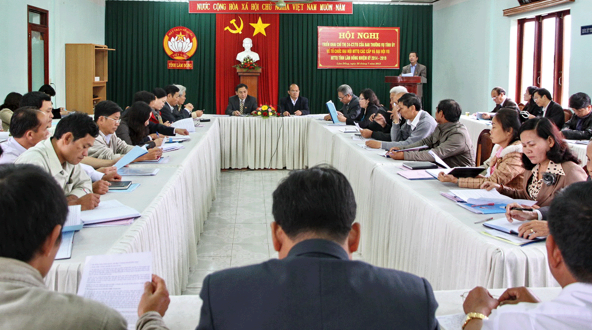 Triển khai công tác tổ chức Đại hội MTTQ các cấp