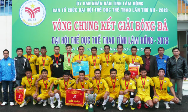 Đức Trọng vô địch giải Bóng đá Đại hội TDTT tỉnh