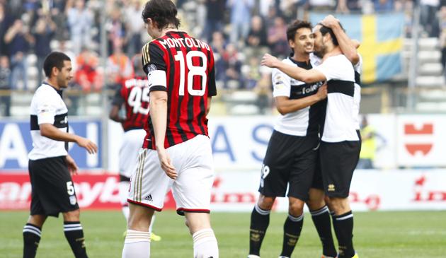 Milan thất bại trước Parma.