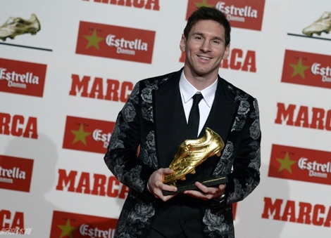 Messi lần thứ 3 giật giải "Chiếc giày Vàng châu Âu"