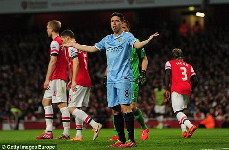 Man City mất 2 điểm đáng tiếc trước Arsenal