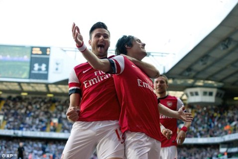 Rosicky lập công giúp Arsenal đánh bại Tottenham