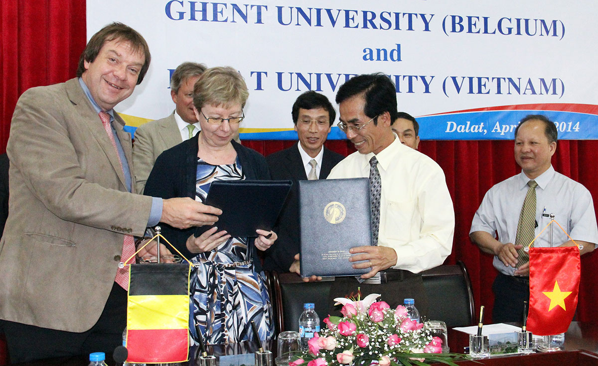 Ký kết biên bản ghi nhớ giữa Đại học Đà Lạt và Đại học Ghent