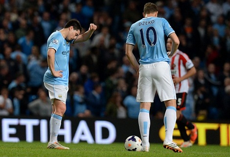 Giấc mơ vô địch Premier League ngày càng xa với Man City