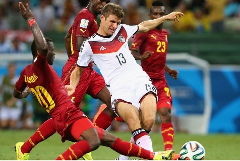 &quot;Xe tăng&quot; Đức bị Ghana cầm hòa