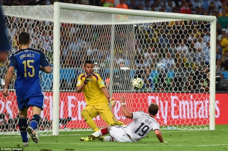 Pha ghi bàn của Gotze, đem về chức vô địch cho tuyển Đức
