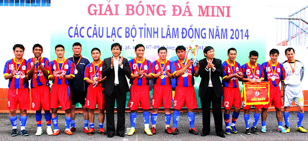 Công ty XSKT Lâm Đồng vô địch Giải bóng đá mini các CLB Lâm Đồng 2014
