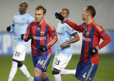 CSKA Moskva xuất sắc cầm hòa Man City trong thế bị dẫn trước 2 bàn