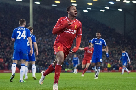 Sterling gỡ hòa 1-1 cho Liverpool