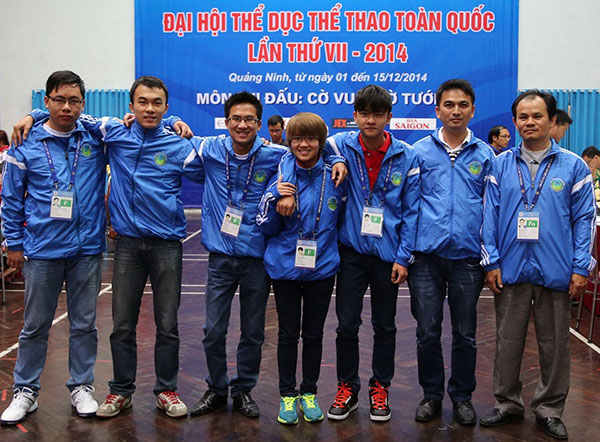 Cao Sang và tấm Huy chương Vàng cờ vua tại Ðại hội TDTT toàn quốc