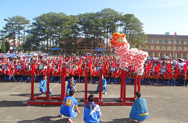 Sinh viên Cao đẳng Sư phạm Đà Lạt vui, khỏe cùng Câu lạc bộ Vovinam