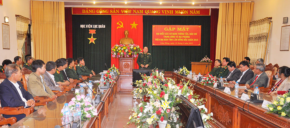 Học viện Lục quân: Gặp mặt các cơ quan báo chí đầu xuân