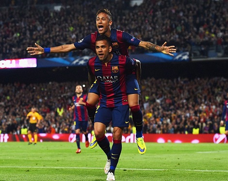 Neymar ghi cả 2 bàn thắng giúp Barca hạ PSG với tỉ số 2-0