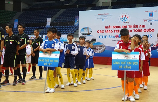 Làng trẻ em SOS Đà Lạt dự Giải Bóng đá tranh cúp Báo Nhi Đồng các làng trẻ em SOS toàn quốc năm 2015