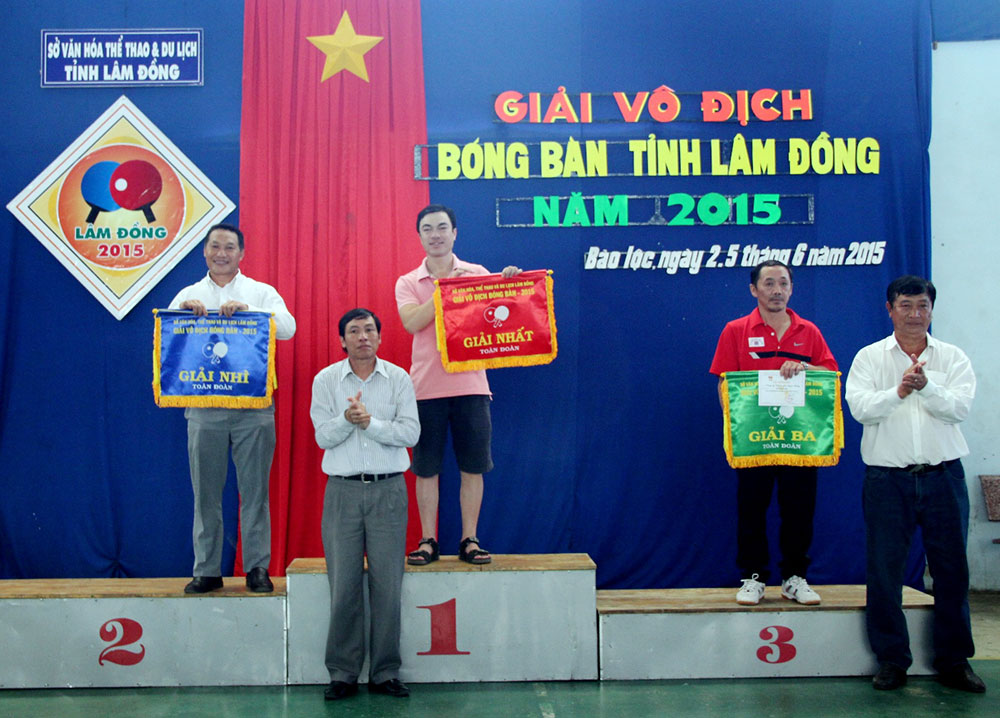 Công ty XSKT Lâm Đồng đoạt Giải vô địch bóng bàn 2015