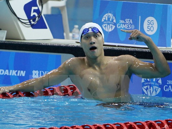 Hoàng Quý Phước giành Huy chương Đồng nội dung 100m tự do nam