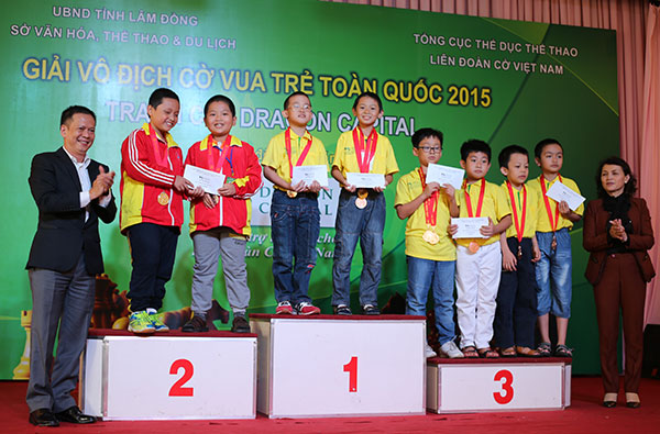 Bế mạc Giải vô địch Cờ vua trẻ toàn quốc năm 2015