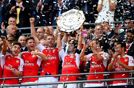 Arsenal lần thứ 2 liên tiếp giành siêu cúp Anh