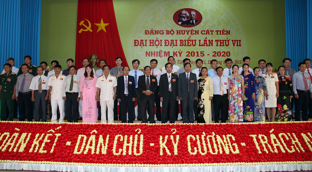 Đại hội Đại biểu Đảng bộ huyện Cát Tiên lần thứ VII bế mạc