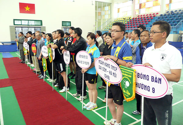 Khai mạc Giải Bóng bàn các nhà quản lý và trung cao tuổi toàn tỉnh - 2015