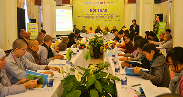 Hội thảo &quot;Đánh giá và chia sẻ kinh nghiệm việc áp dụng Bộ quy chuẩn về chăm sóc trẻ em tại các cơ sở xã hội Phật giáo&quot;