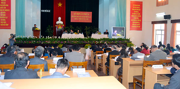 Kỳ họp thứ 16 - Hội đồng nhân dân thành phố Đà Lạt khóa X, nhiệm kỳ 2011 - 2016