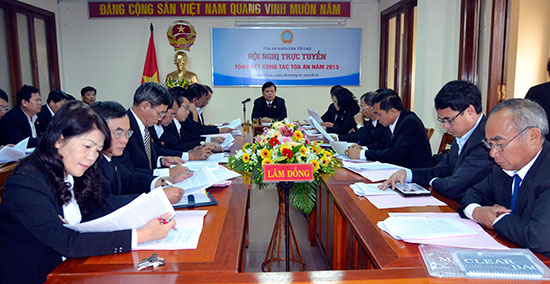 Triển khai nhiệm vụ trọng tâm công tác Tòa án năm 2016