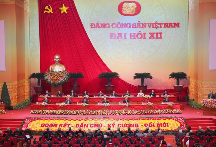 Đại hội tiến hành bầu Ban Chấp hành Trung ương khóa XII