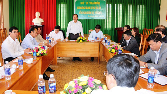 Thường trực Tỉnh ủy làm việc tại huyện Bảo Lâm