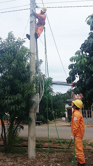 Những người thợ trẻ trên công trình ánh sáng