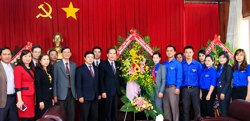 Lãnh đạo tỉnh thăm, chúc mừng Tỉnh Đoàn