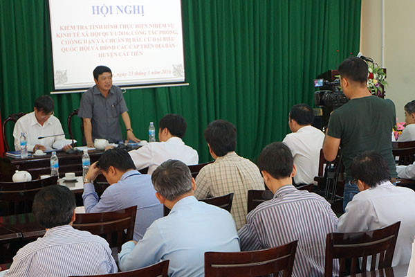 Công tác chuẩn bị bầu cử tại Cát Tiên
