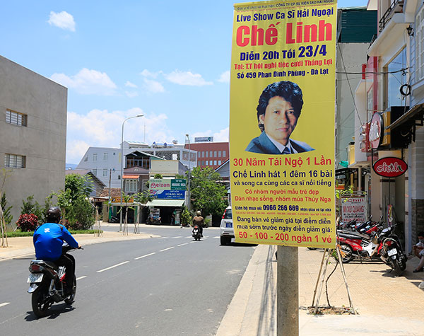 Đà Lạt: Phạt đơn vị tổ chức show diễn ca sĩ Chế Linh