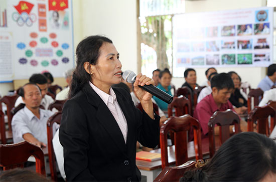Ứng cử viên đại biểu Quốc hội khóa XIV (đơn vị Lâm Đồng) gặp gỡ, tiếp xúc cử tri để vận động bầu cử