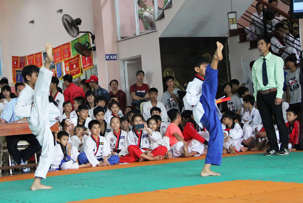 Hơn 200 VĐV tham gia Giải Taekwondo Hồng Văn Ngà