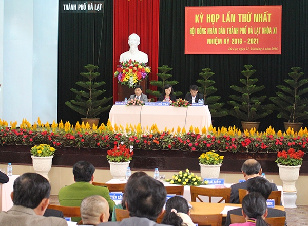 Kỳ họp lần thứ nhất HĐND thành phố Đà Lạt khóa XI, nhiệm kỳ 2016 - 2021