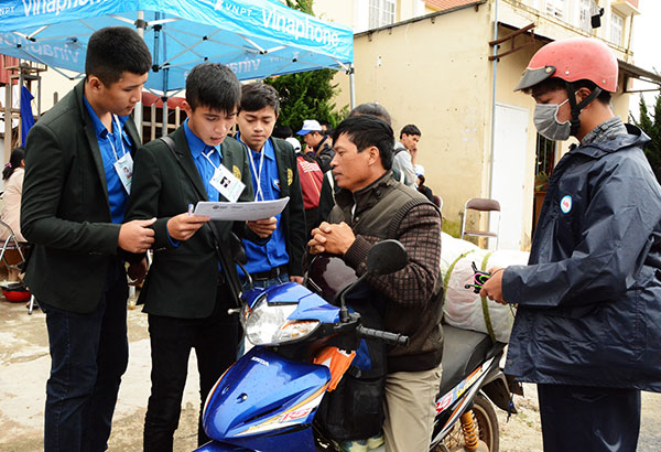 Hướng dẫn thí sinh tại điểm thi Đại học Yersin
