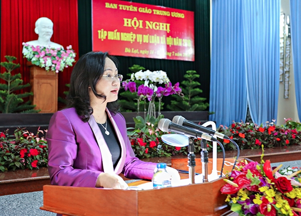 Ban Tuyên giáo Trung ương: Tập huấn nghiệp vụ dư luận xã hội