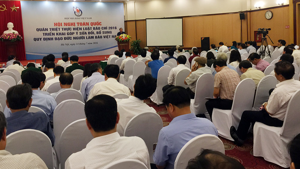 Hội nghị toàn quốc quán triệt thực hiện Luật Báo chí năm 2016
