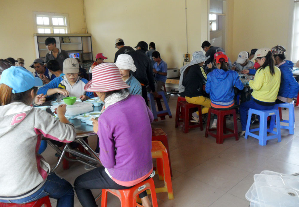 Doanh nghiệp quan tâm chất lượng suất ăn công nhân