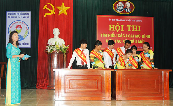 Đơn Dương tổ chức Hội thi tìm hiểu mô hình HTX kiểu mới