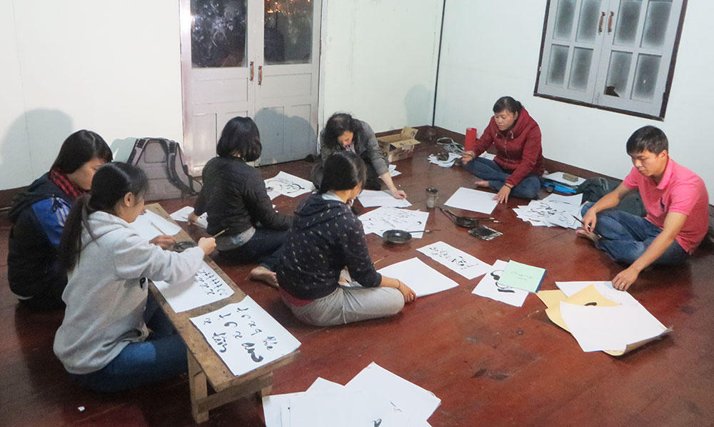 Lớp học thư pháp miễn phí ở Đà Lạt