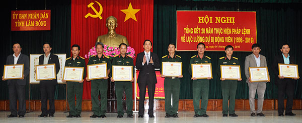 Tổng kết 20 năm thực hiện Pháp lệnh về lực lượng dự bị động viên (1996 - 2016)