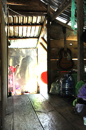 Nhiều nhà sắm cả những cây đàn để thư giãn lúc cần. Ảnh: H.Tình