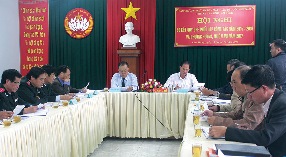 Hiệu quả trong phối hợp giữa Thanh tra và Mặt trận Tổ quốc